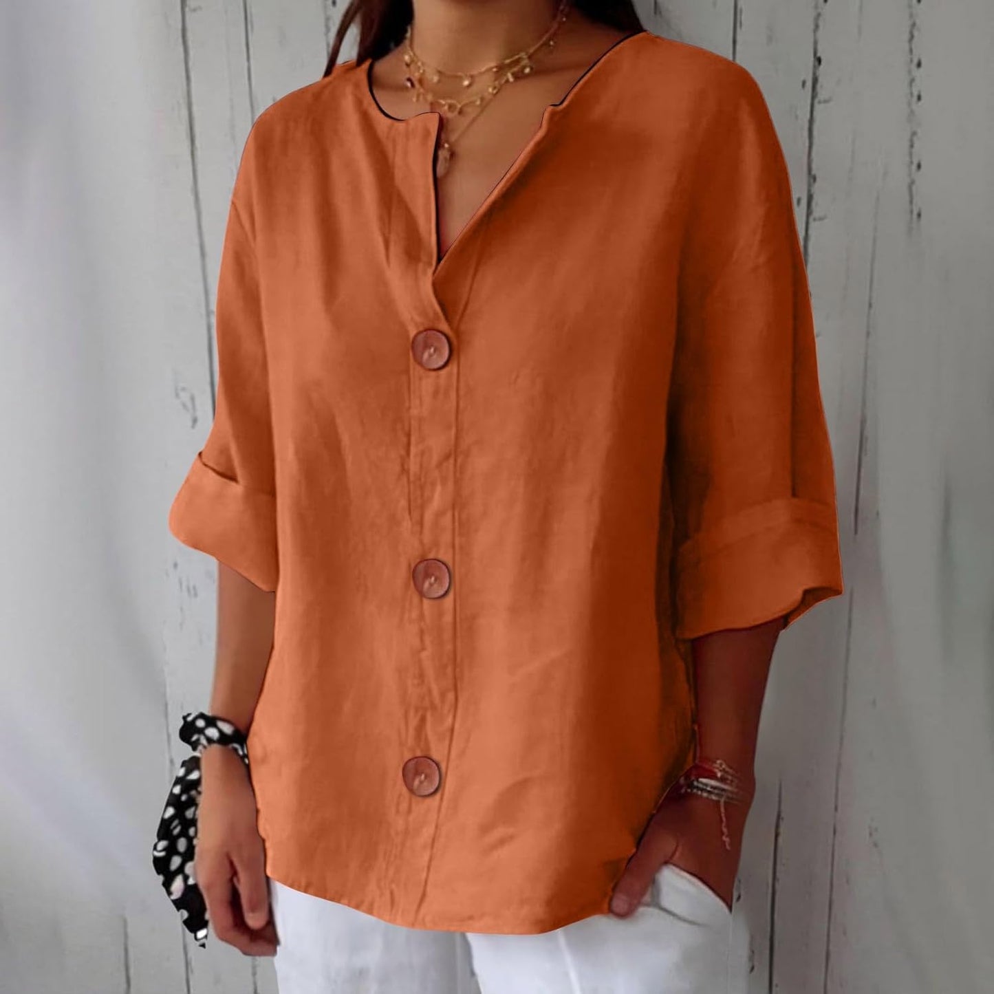 MARINA™ | Blusa De Lino