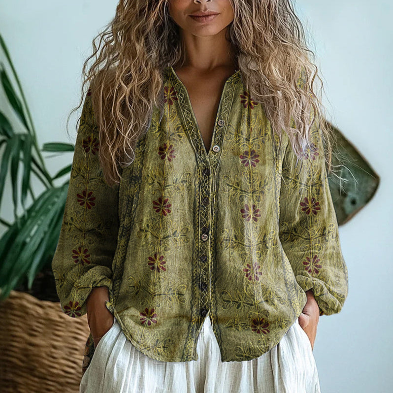AMBAR™ | Blusa Con Estilo Vintage