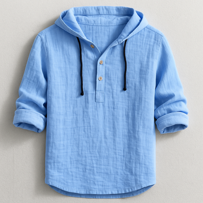 GERMAN™ | Camisa De Lino Con Capucha