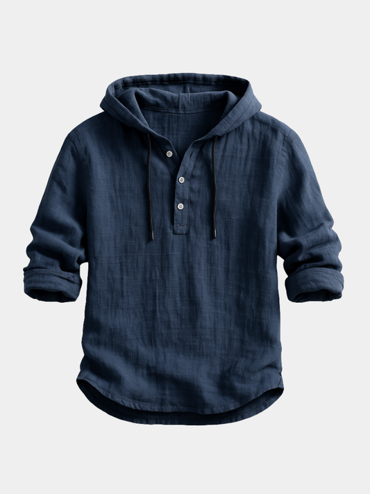GERMAN™ | Camisa De Lino Con Capucha