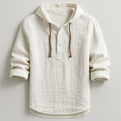 GERMAN™ | Camisa De Lino Con Capucha