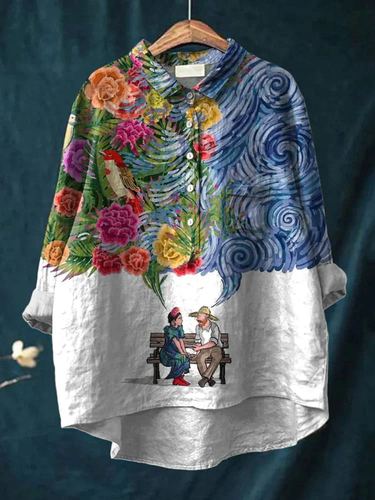 IRIA™ | Blusa Con Diseño Artístico