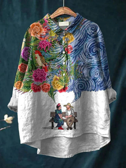 IRIA™ | Blusa Con Diseño Artístico