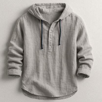GERMAN™ | Camisa De Lino Con Capucha