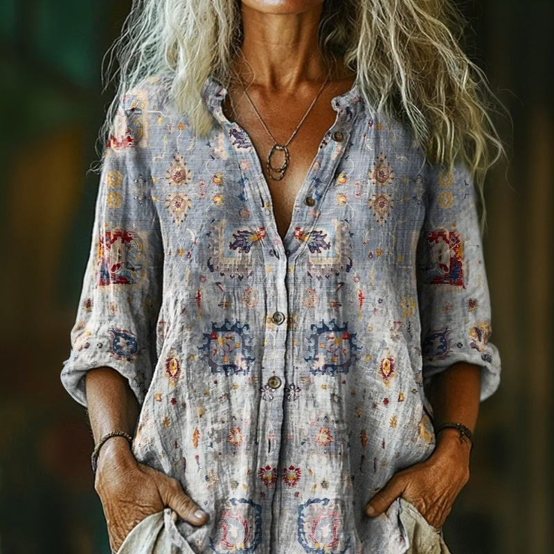 CANDELA™ | Blusa Vintage Estilo Casual