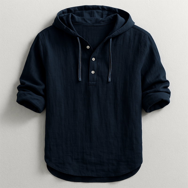 GERMAN™ | Camisa De Lino Con Capucha