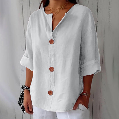 MARINA™ | Blusa De Lino