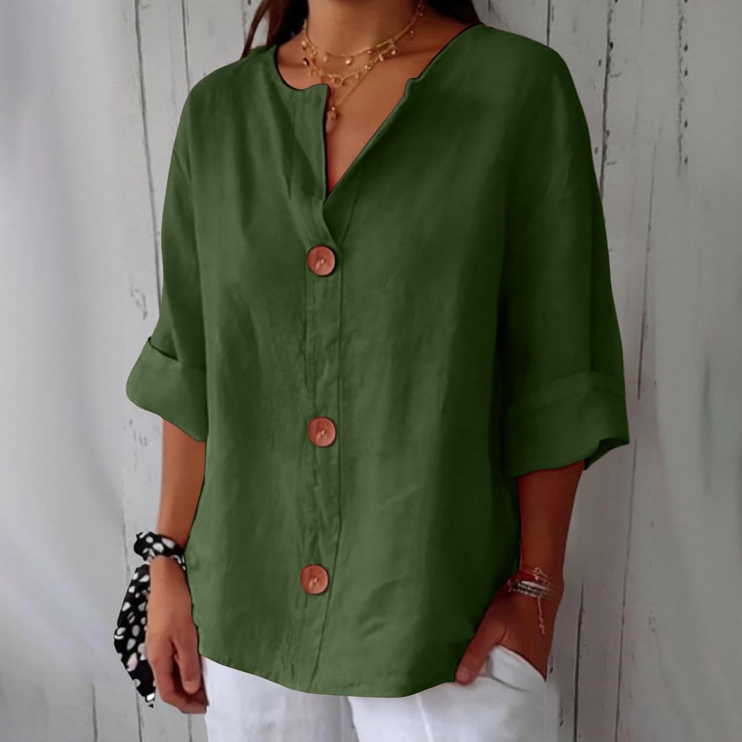 MARINA™ | Blusa De Lino