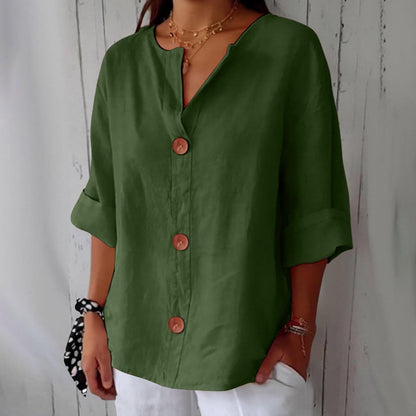 MARINA™ | Blusa De Lino