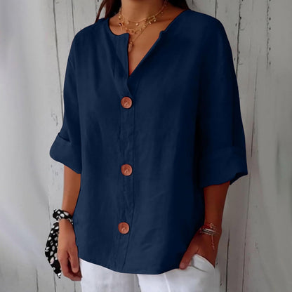 MARINA™ | Blusa De Lino