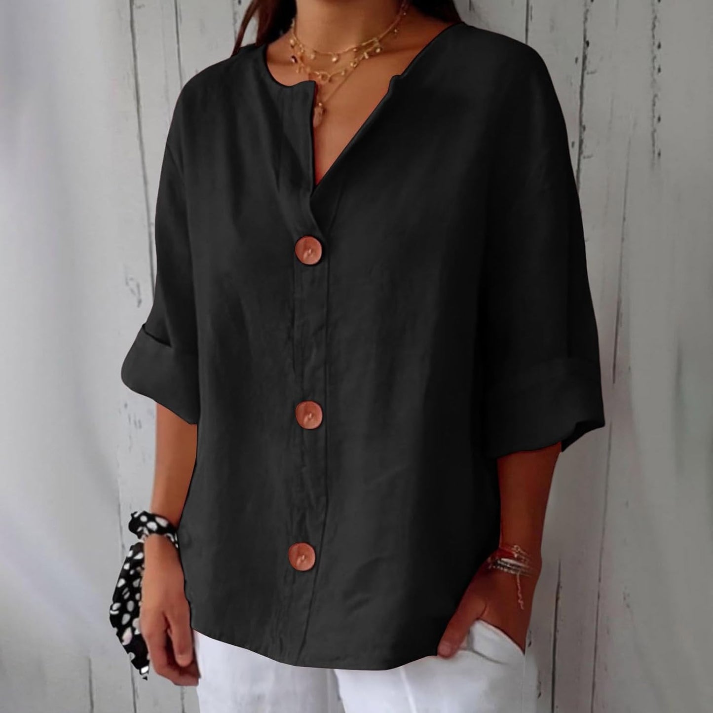 MARINA™ | Blusa De Lino