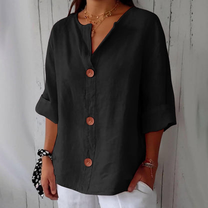 MARINA™ | Blusa De Lino