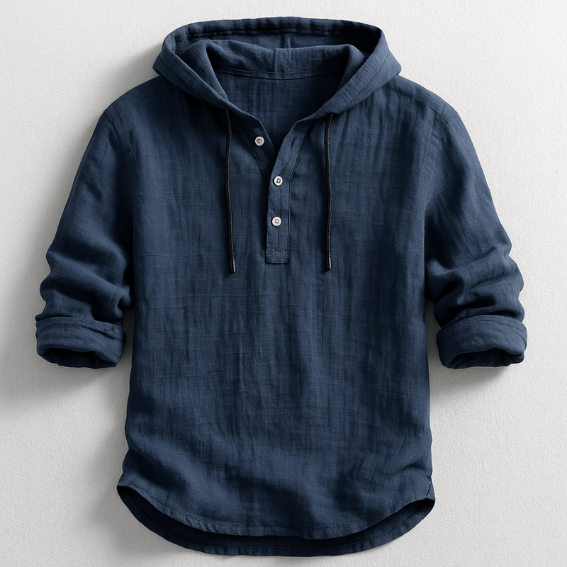 GERMAN™ | Camisa De Lino Con Capucha