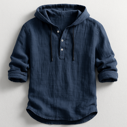 GERMAN™ | Camisa De Lino Con Capucha