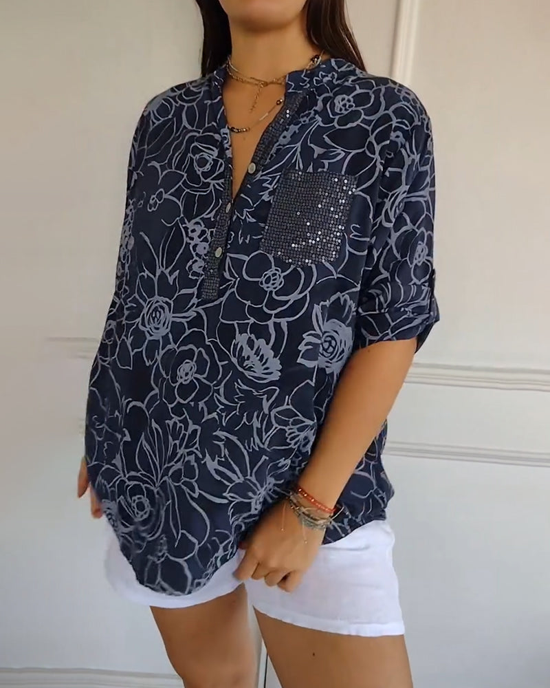 ISABELLA™ | Blusa Con Estampado Floral