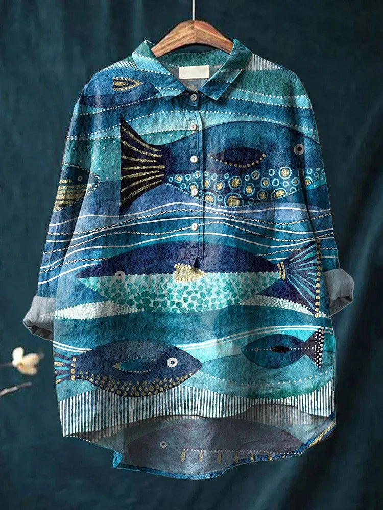 IRIA™ | Blusa Con Diseño Artístico