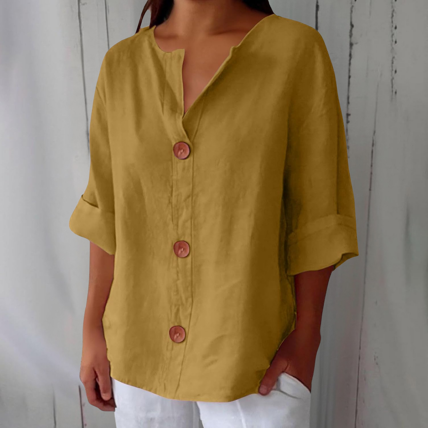 MARINA™ | Blusa De Lino